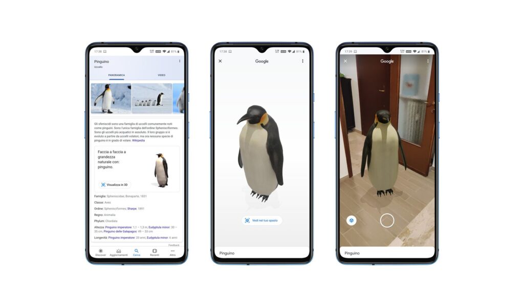 Comment faire des recherches en 3D sur Google