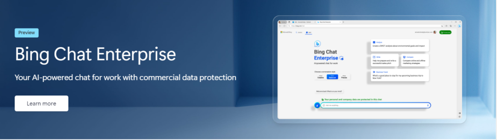 BingChat Enterprise: le chatbot intelligent et confidentiel de Microsoft