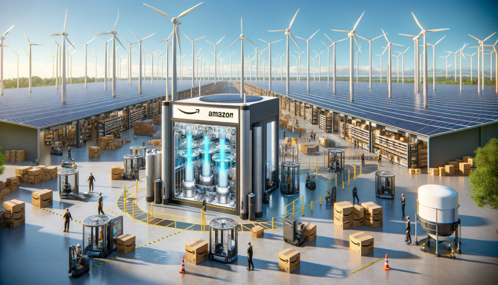 Amazon innove avec de l&rsquo;hydrogène dans ses centres de distribution
