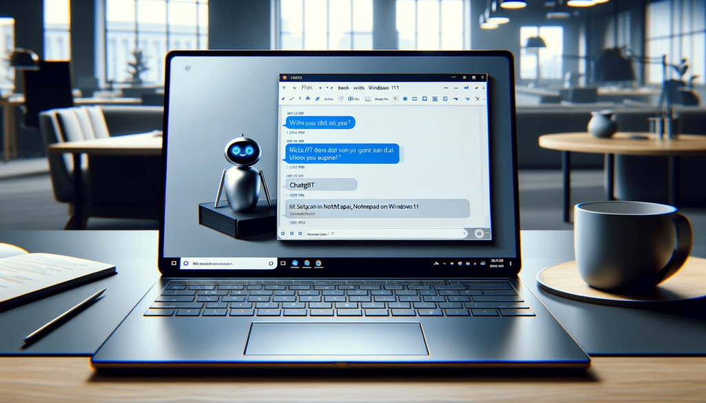 Microsoft intègre ChatGPT dans le Bloc-notes de Windows 11