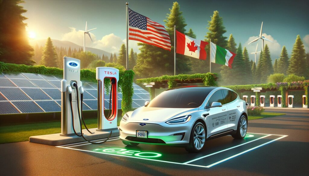 Ford et Tesla unissent leurs forces : les superchargeurs sont désormais accessi...